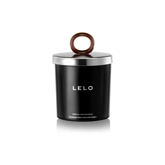 LELO Scented Massage Candle - Melts into Sensual Massage Oil - Flavored Candle Body Massage Oil Vanilla & Creme de Cacao Scent