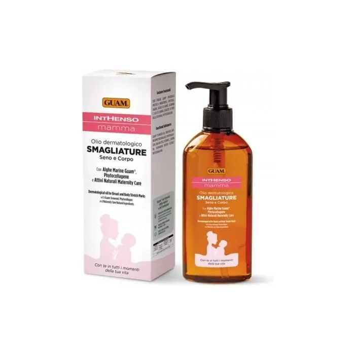 Guam Inthenso Mamma Dermatological Oil for Stretch Marks Breast and Body 200ml