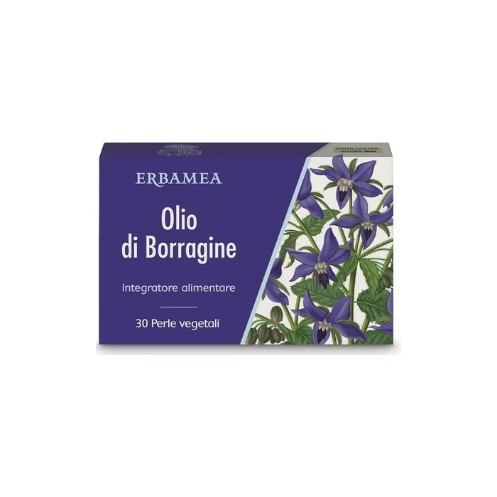 Erbamea Borage Oil 30 Vegetable Pearls