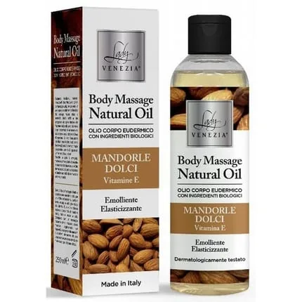 Natural Body Massage Oil Eudermico 250 Ml Sweet Almond Scent