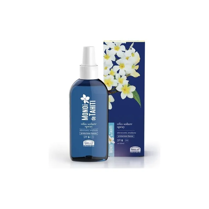 Helan Monoi De Tahiti Tanning Oil with Coconut Oil for Face and Body 150ml