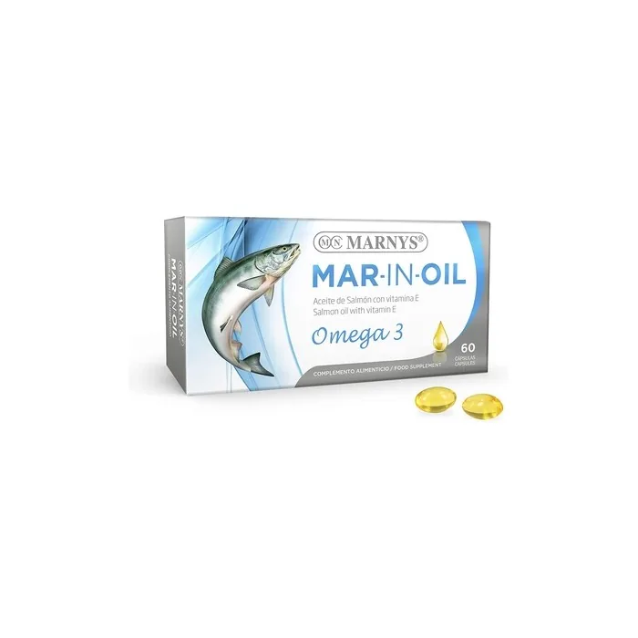 Marnys Sea in Oil Salmon Oil 500mg 60 Pearls 50g