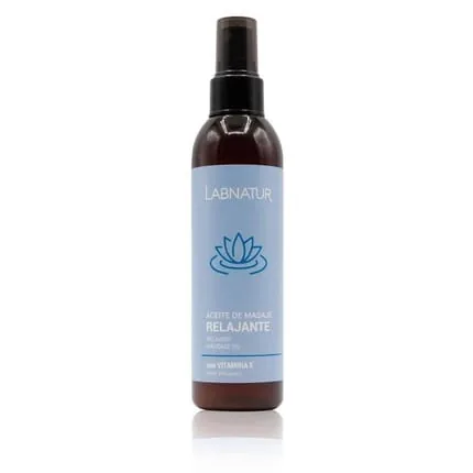 LABNATUR Relaxing Massage Oil 200ml with Lavender, Basil, and Orange