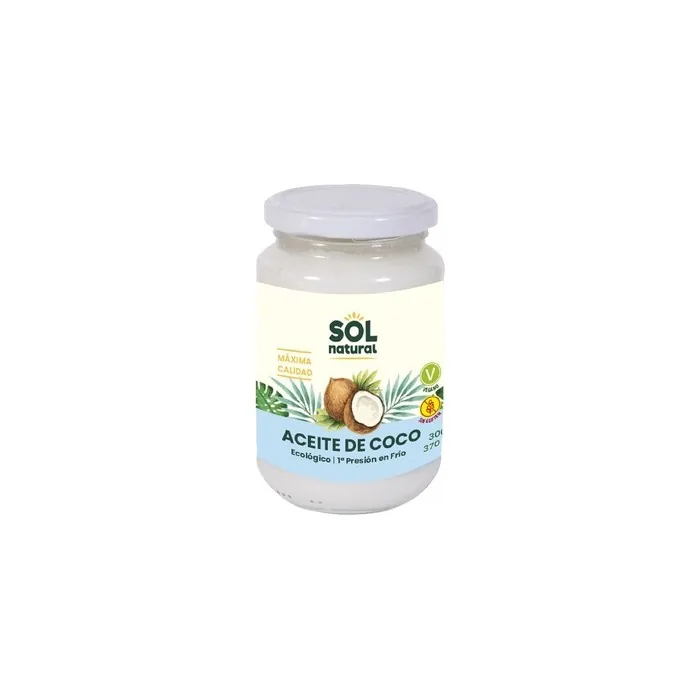 Sol Natural Extra Virgin Organic Coconut Oil 370ml