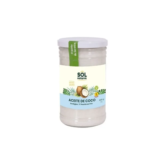 Sol Natural Extra Virgin Organic Coconut Oil 1l