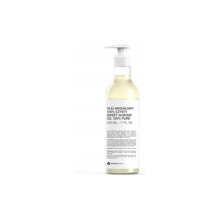 Botanica Pharma Pure Almond Oil For Face, Body, And Hair Pump 500ml