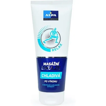 Alpa Emulsion Cooling Massage Emulsion With Menthol And Herbal Extracts 210ml