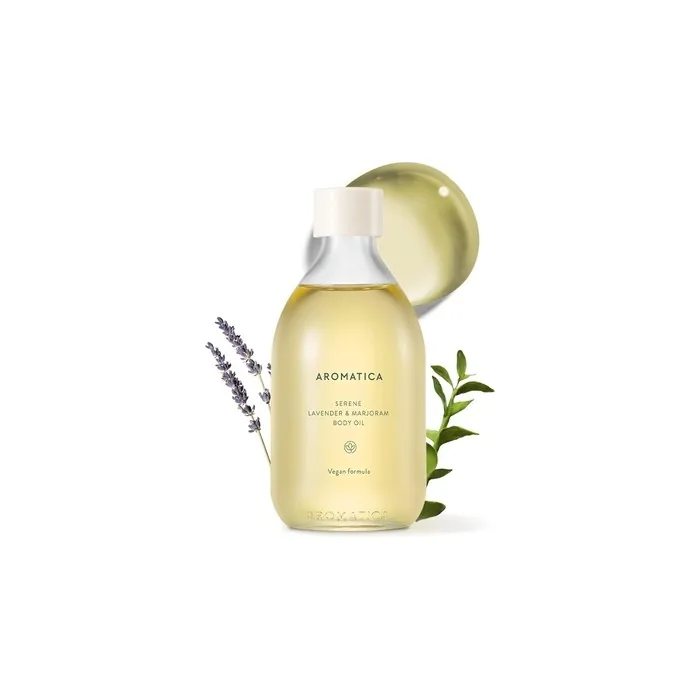 AROMATICA Serene Body Oil Lavender & Marjoram Aromatherapy Massage Oil 100ml 3.38 fl. oz