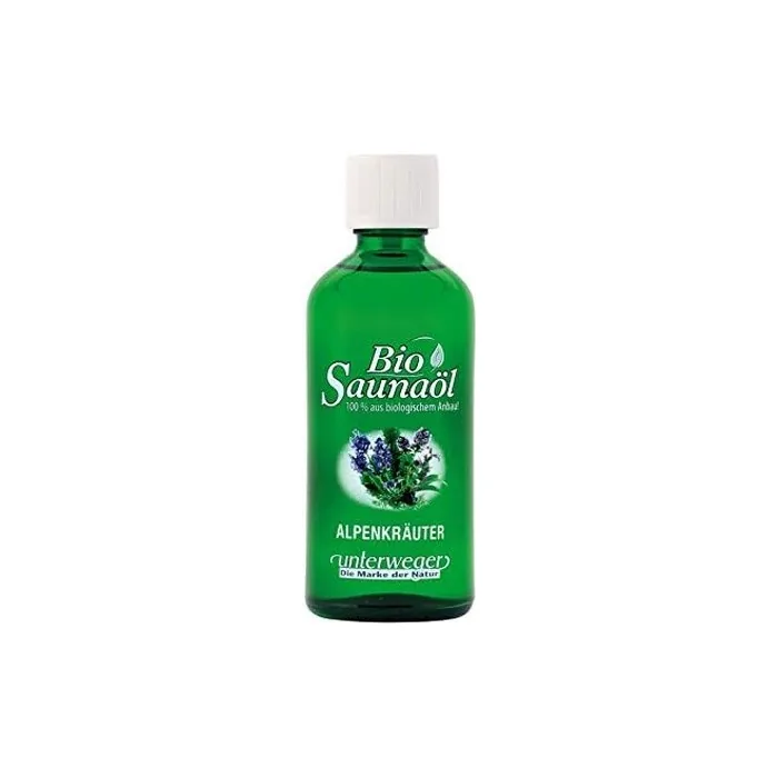 Unterweger Organic Sauna Oil Alpine Herbs 100ml with Pure Essential Oils