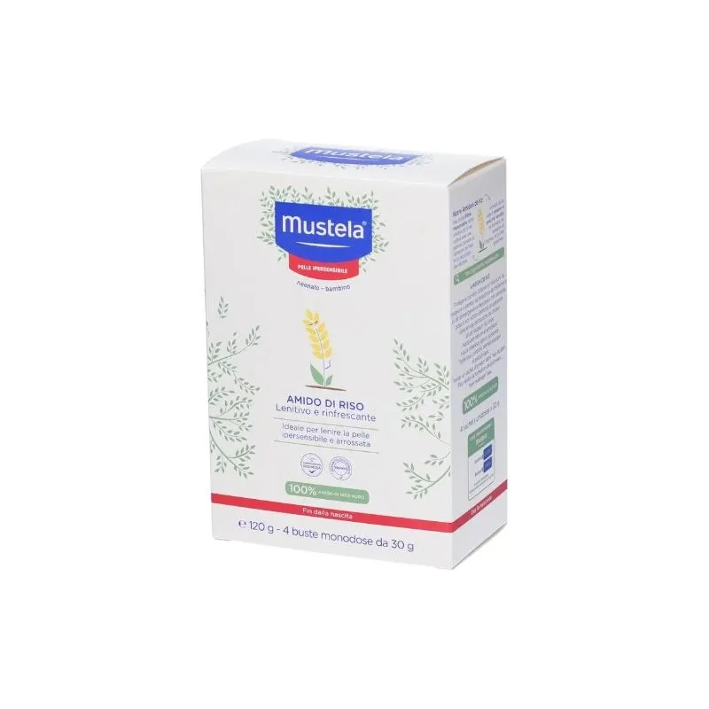Mustela Rice Starch Powder 4 Sachets 30g
