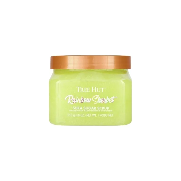 Tree Hut Shea Body Scrub Rainbow Sherbet & Peach Sorbet 18 oz