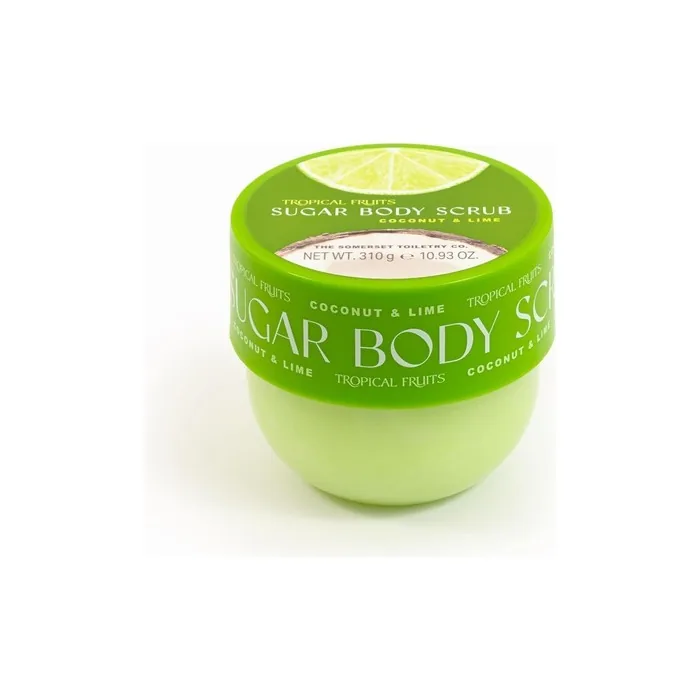 Tropical Fruits Gentle Exfoliating Sugar Body Scrub Coconut and Lime 310g