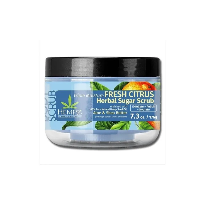 Hempz Triple Moisture Sugar Body Scrub Grapefruit & Peach All Natural