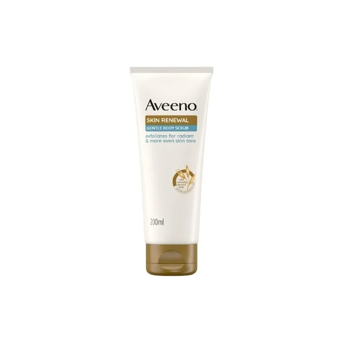 Aveeno Skin Renewal Gentle Body Scrub with Prebiotic Oat PHA & Niacinamide 200ml