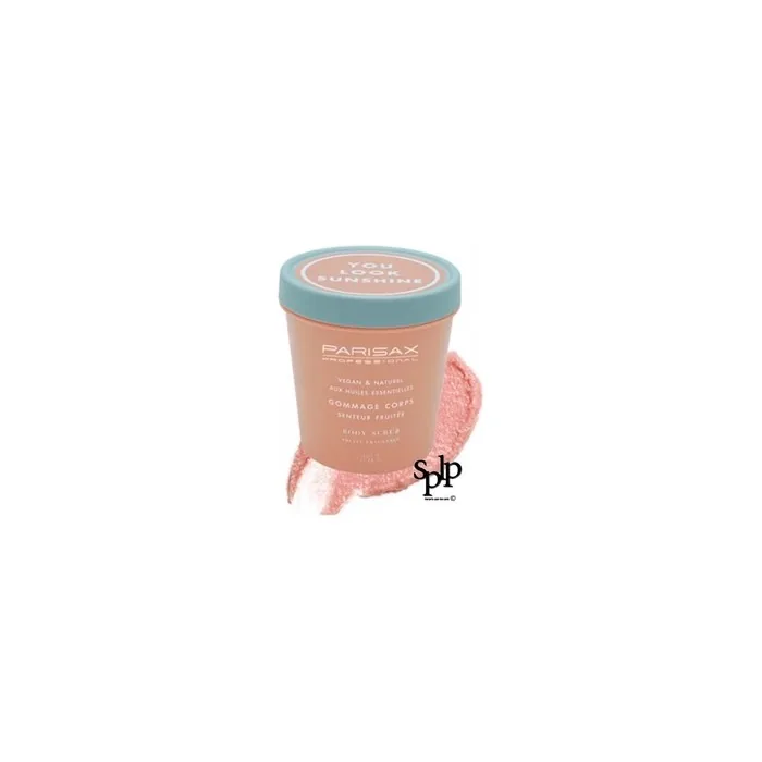 Parisax Sugar Body Scrub Fruity Scent From Essential Oil Vegan 320g