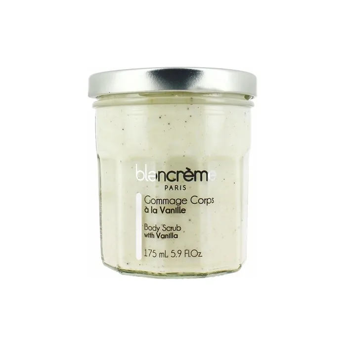 Blancrème Body Scrub Vanilla Tahiti Tonka Shea Butter 175ml - Exfoliating Body Women Men