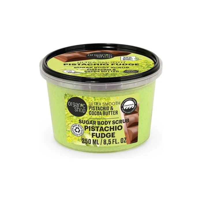 Organic Shop Ultra Smooth Pistachio Fudge Dubai Chocolate Body Scrub