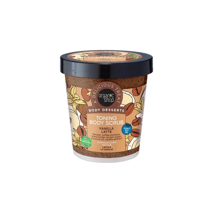 Organic Shop Vanilla Latte Body Scrub 450ml