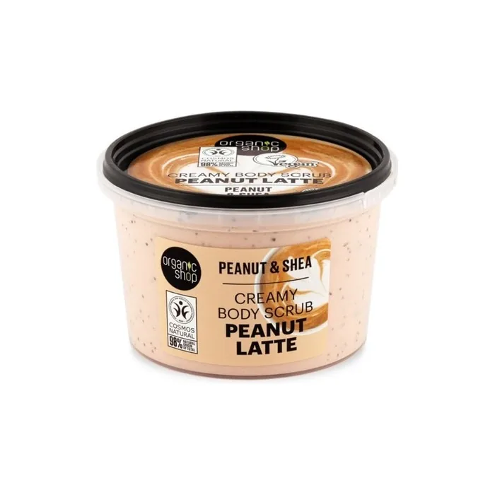 Organic Shop Peanut Latte Creamy Body Scrub With Peanut And Shea 250ml