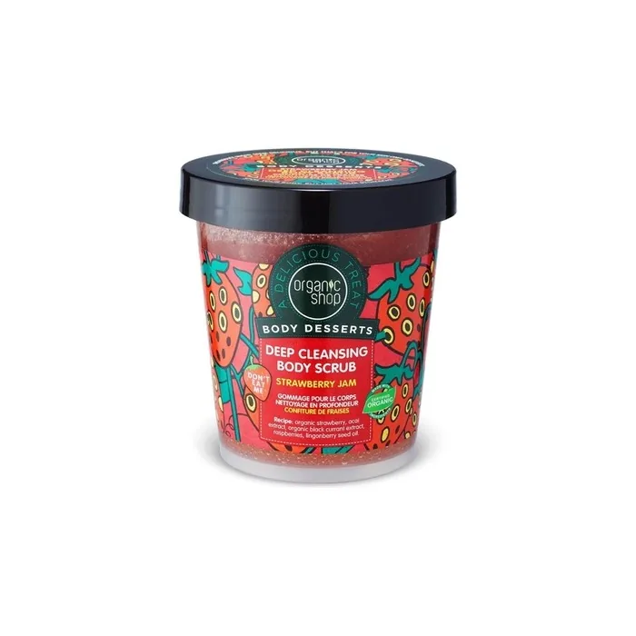 Organic Shop Body Deserts Exfoliating Deep Cleansing Strawberry 450ml
