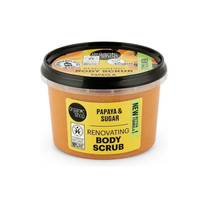 Organic Shop Renovating Papaya & Sugar Body Scrub 250ml