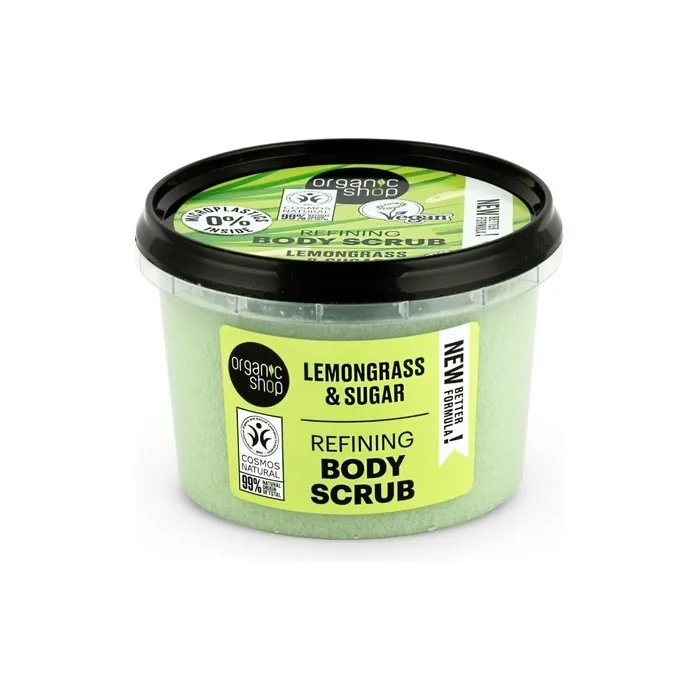 Organic Shop Body Scrub Refining Lemongrass & Sugar 250ml