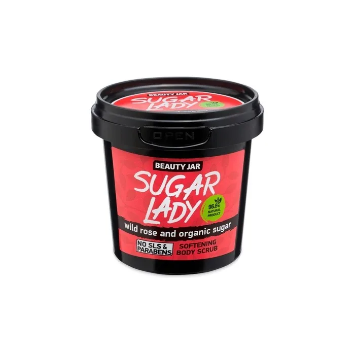 Sugar Lady Softening Body Scrub With Wild Rose And Organic Sugar 180g