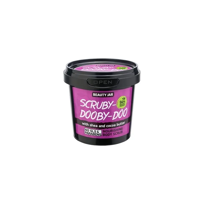 Beauty Jar Scruby-Doooby-Doo Body Scrub 7.05oz 200g - Exfoliating, Moisturizing, and Skin-Nourishing with Shea and Cocoa Butter