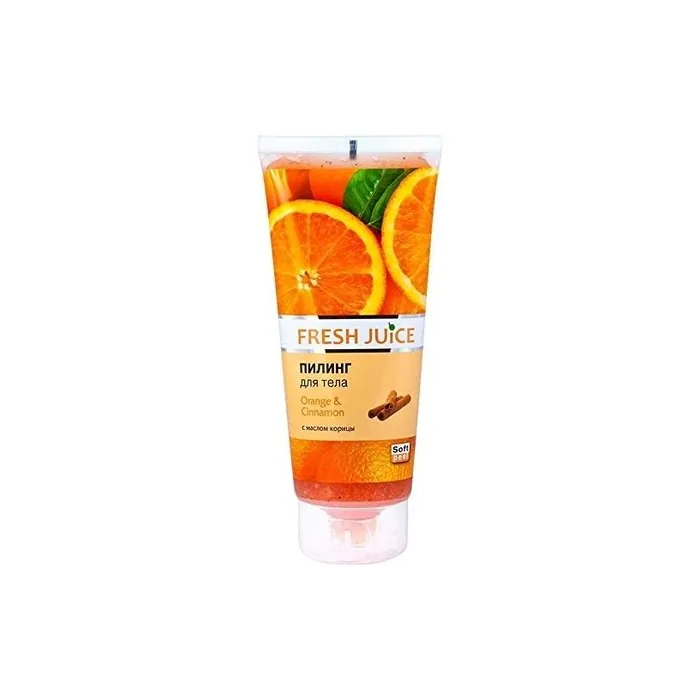 Body Peeling Shower Scrub Orange & Cinnamon 200ml Fresh Juice