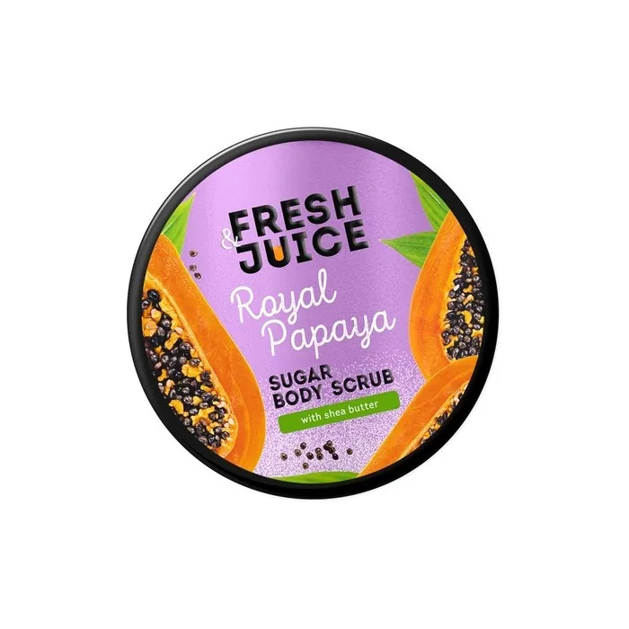 Elfa Pharm Fresh Juice Sugar Body Scrub Royal Papaya 200 Ml