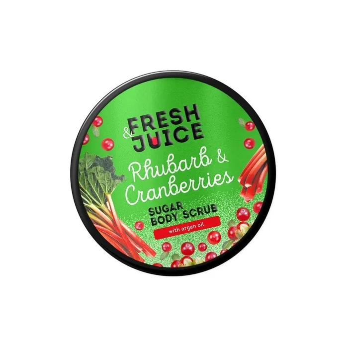 Elfa Pharm Fresh Juice Sugar Body Scrub Rhubarb And Cranberry 200 Ml