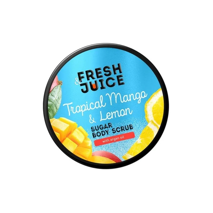 Elfa Pharm Fresh Juice Sugar Body Scrub Tropical Mango And Lemon 200 Ml