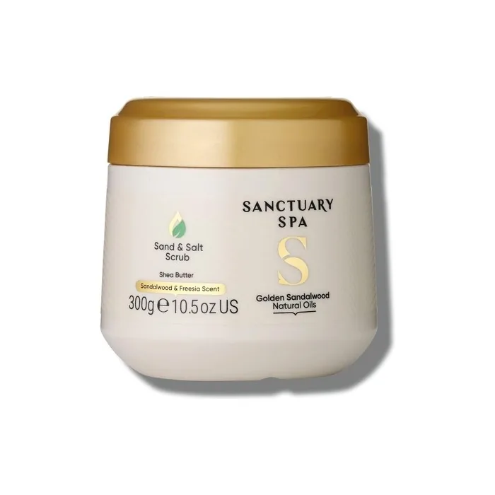 Sanctuary Spa Golden Sandalwood Sand and Salt Scrub 300g