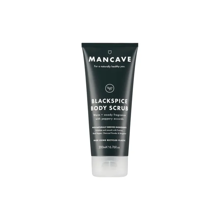ManCave Blackspice Body Scrub 200ml for Men