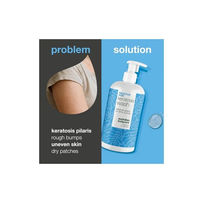 Keratosis Pilaris Body Wash for Bumpy Skin, Strawberry Legs & Chicken Skin