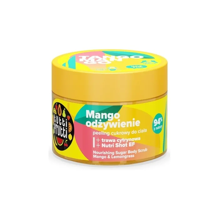 Farmona Tutti Frutti Tango Mango Nourishing Sugar Scrub For Body Mango And Lemongrass 300g