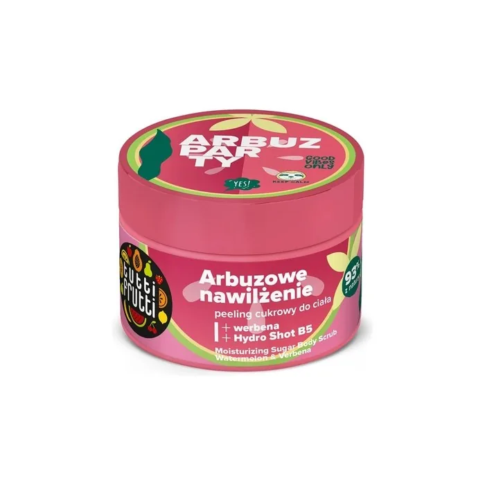 TUTTI FRUTTI Moisturizing Body Sugar Scrub Watermelon and Verbena + Hydro Shot B5 300g