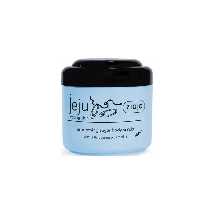 Ziaja Smoothing Sugar Body Scrub With Black Grains 200 Ml