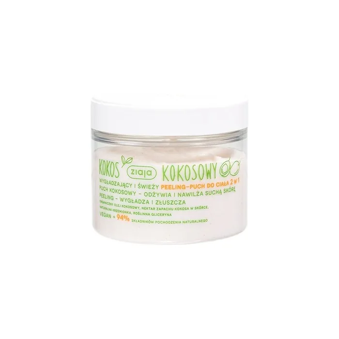 Ziaja Coconut Smoothing And Refreshing Body Peeling Puff 2 In 1 270ml