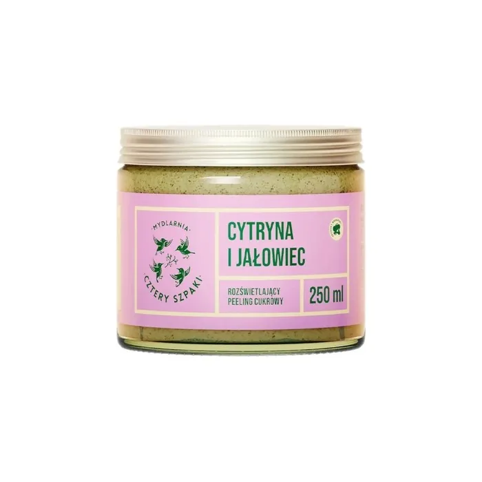 Mydlarnia Cztery Szpaki Brightening Sugar Scrub Lemon And Juniper 250ml