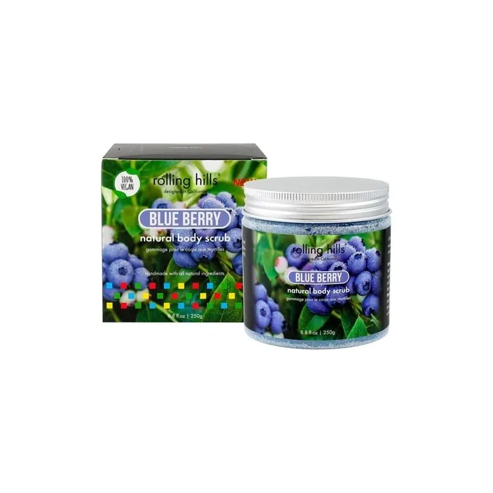 Rolling Hills Rolling Natural Body Scrub Blue Berry