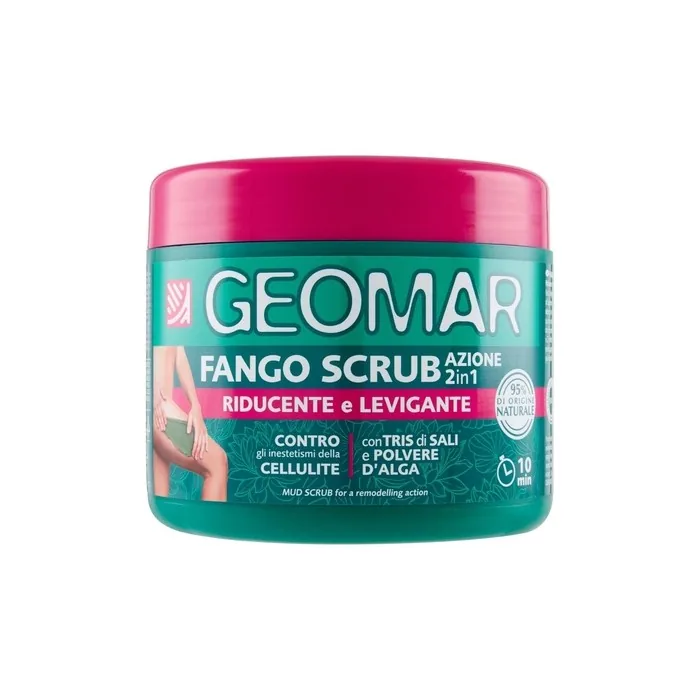 GEOMAR Mud Scrub 2-in-1 Reducing and Smoothing Effect Against Cellulite Imperfections 600g - Made in Italy