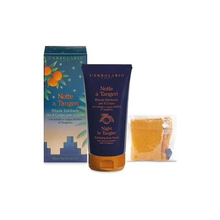 L'Erbolario Notte a Tangeri Exfoliating Body Ritual with Glove 150ml