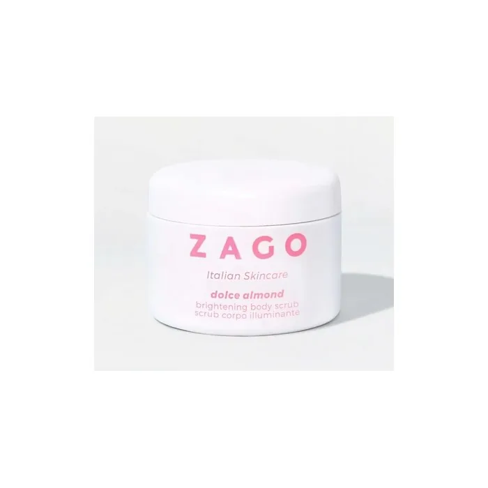 Zago Milano Sweet Almond Body Scrub Brightening Suitable for All Skin Types VEGAN Made in Italy 370g