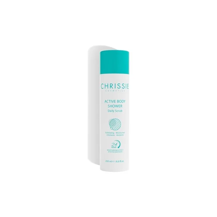 Chrissie Cosmetics Active Body Shower Daily Scrub Exfoliating Moisturizer 200ml