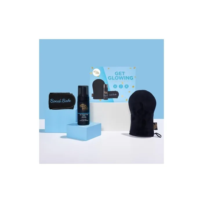 Bondi Sands Get Glowing 3 Piece Starter Kit Dark Self Tan Set Australian Made Vegan Cruelty Free