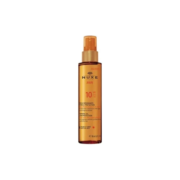 Nuxe Bronze Tanning Oil For Face And Body Spf 10 150 Ml