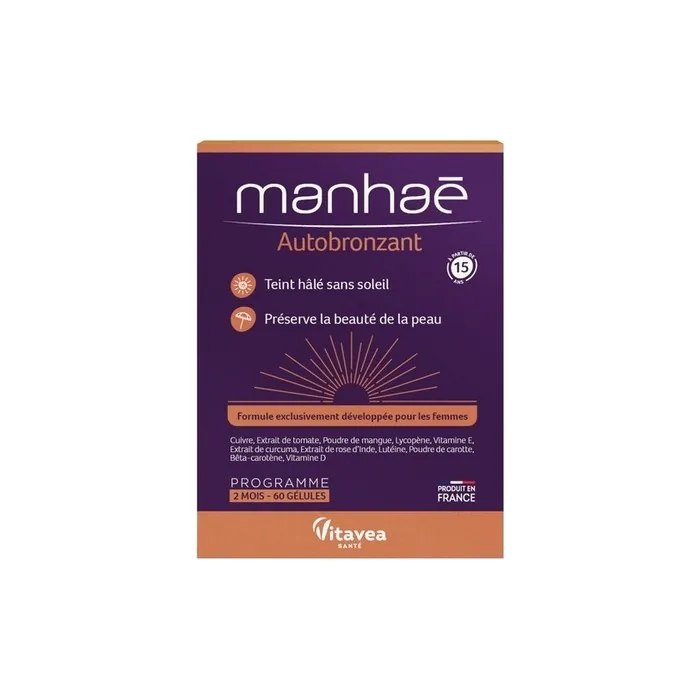 Vitavea Manhae Self-Tanner 60 Capsules Dietary Supplement
