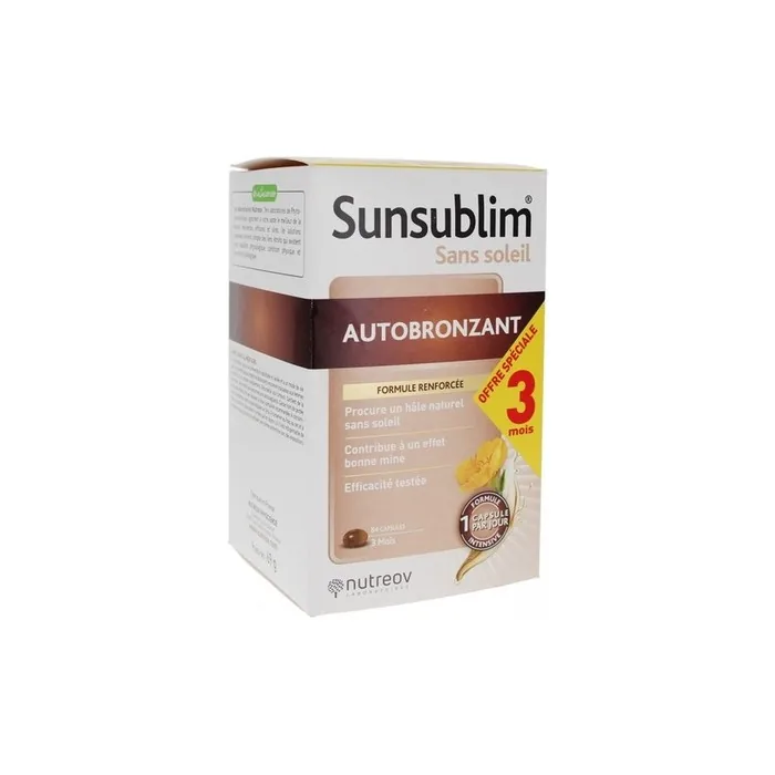 Nutreov Sunsublim Self-Tanner 84 Capsules Dietary Supplement
