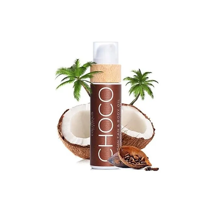 COCOSOLIS CHOCO Tanning Accelerator Organic Oil with Vitamin E and Chocolate Scent 110ml